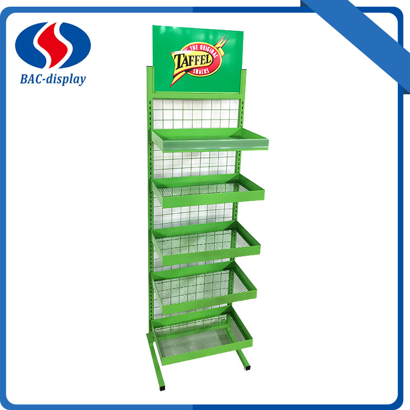 Potatischips Justera Hängande Hylla Golv Display